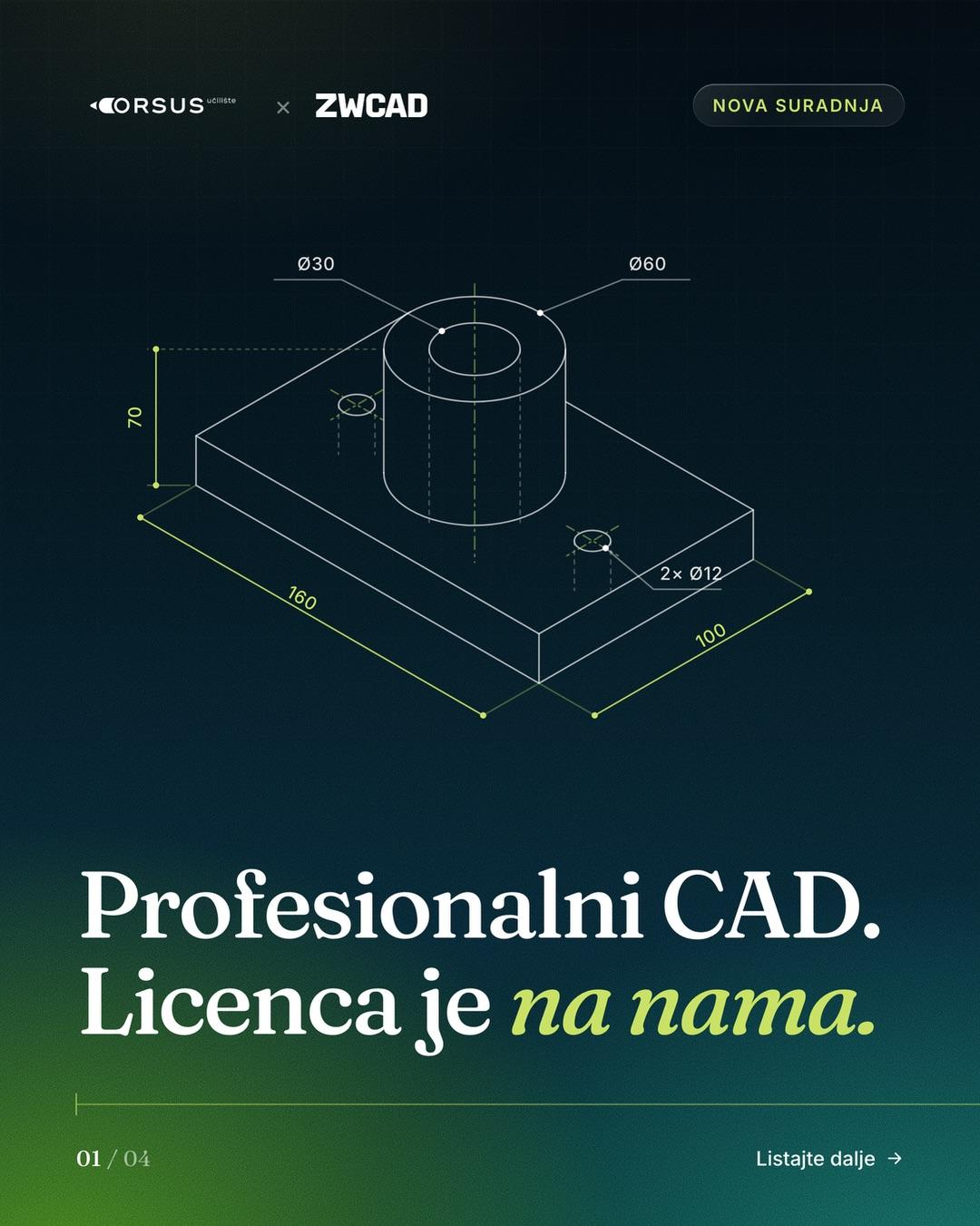 Profesionalni CAD, a licenca je na nama.