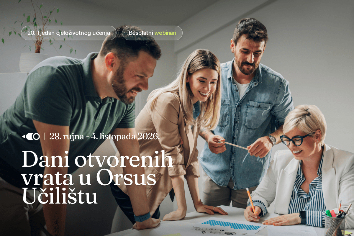 Dani otvorenih vrata Orsus Učilišta: pet besplatnih webinara uz 20. Tjedan cjeloživotnog učenja